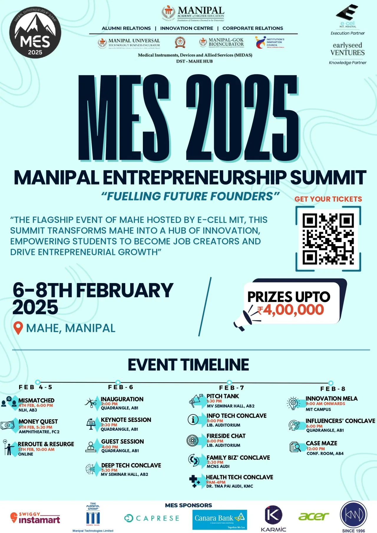 Manipal Entrepreneurship Summit 2025 Banner